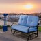 Outdoor 2-Seater Swing Glider Chair with Comfortable Cushions Garden Patio